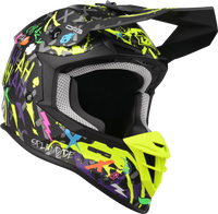 Kask Motocyklowy LAZER OR3 Crazy (kol. Czarny - Multi - Matowy) rozm. S