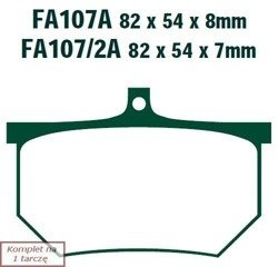 Brake pads EBC FA107A (set on 1 disk)