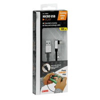 38834 Cable 90° Usb > Micro Usb - 100 cm – Black