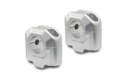 ZESTAW PODWYŻSZAJĄCY KIEROWNICĘ 28MM, PODWYŻSZENIE 30MM, SILVER, SW-MOTECH