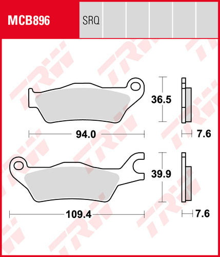 TRW LUCAS BRAKE PADS KH715 ORGANIC SUZUKI GSX 125 S 18-19, GSXR 125 R 18-19, GSXR 150 R 17-19, HONDA CBF 125 STUNER 06-19, CBF 150 UNICORN 06-, FRONT