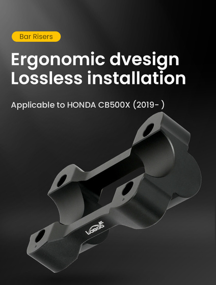 LOBOO Podwyższenie kierownicy do HONDA CB500X (2019-), HONDA NX400 (2024-) (10.3.02292.001.11)