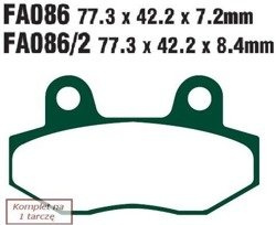 Brake pads EBC FA086 (set on 1 disk)