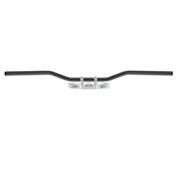 TRW LUCAS STEEL HANDLEBAR 25.4MM ROADSTAR MEDIUM COLOR BLACK (WITH CABLE INDENTATIONS) (PROMOTION)