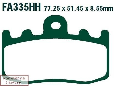 Brake pads EBC FA335HH wzmacniane (set on 1 disk)