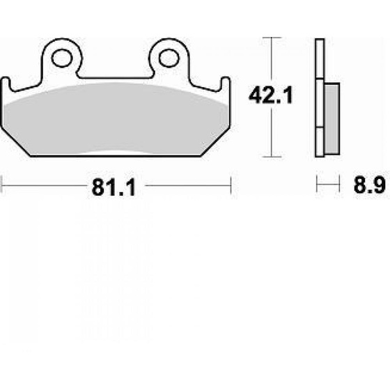 BRAKING KLOCKI HAMULCOWE SEMI 704SM1