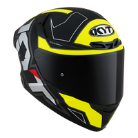 Kask Motocyklowy KYT TT-COURSE ELECTRON matowy czarny/żołty - XL