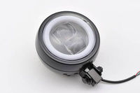 LED HEADLIGHT"CAPSULE120" BOTTOM-MOUNT, BLACK