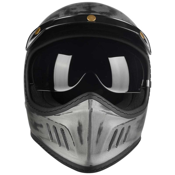 Kask Motocyklowy LAZER Cross TT Cafe racer (kol. Alu Brushed - Matowy) rozm. XL