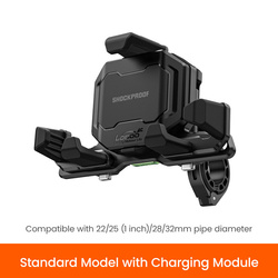 LOBOO Uchwyt na telefon PH06 (z modułem ładowania, na kierownice 22/25/28/32mm) (10.3.08006.001.11)