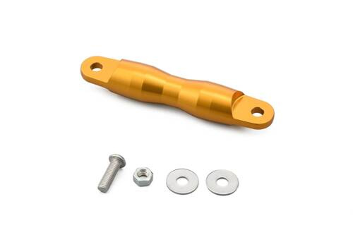 Wspornik kierownicy ze stopu aluminium anodowany na kolor złoty 100 mm