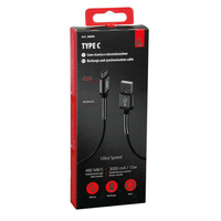 38890 Cable Usb > Usb Type-C - 100 cm - Black