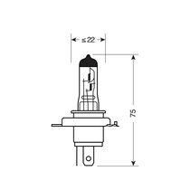58041 12V Halogen lamp - (H4) - 100/80W - P43t - 1 pcs – D/Blister