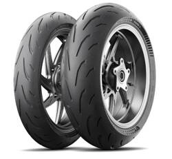 MICHELIN KOMPLET OPON (CAI871271/23) 110/70ZR17 POWER 6 (54W) M/C TL PRZÓD DOT 2023 + (CAI534403/23) 140/70ZR17 POWER 6 (66W) M/C TL TYŁ DOT 2023 + KUBEK TERMICZNY OLEK MOTOCYKLE