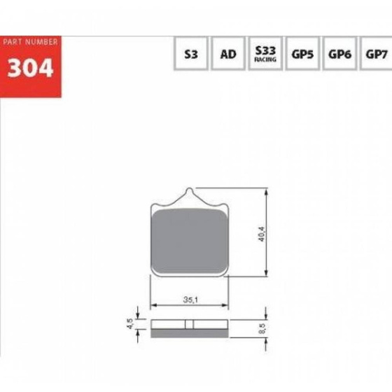 GOLDFREN KLOCKI 304 GP5