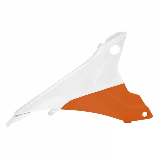 RTECH POLE BOCZNE DX AIRBOX KTM EXC-EXCF 125-500 WHITE-ORANGE R-FIKTMBNARDX14