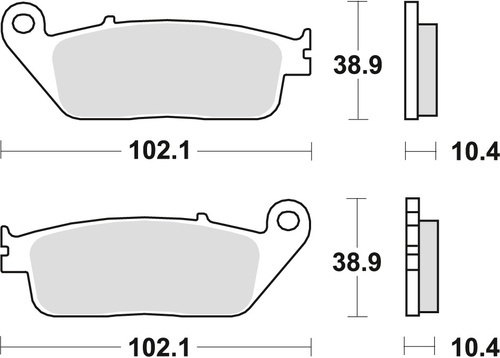 TRW LUCAS BRAKE PADS KH196 SINTER STREET HONDA CBR 1000F 90-92, ST 1100 90-95, YAMAHA MT-01 05-12, REAR
