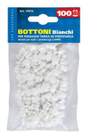 19914 Set 100 pcs buttons plate – White