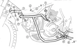 Cagiva Gran Canyon 900 (1998-1999) engine guard