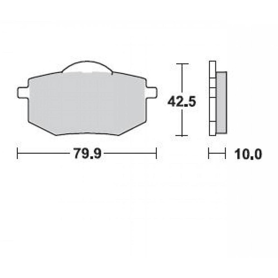 BRAKING KLOCKI HAMULCOWE SEMI 735SM1