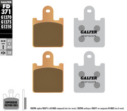 GALFER KLOCKI HAMULCOWE KH417/4 SPIEK METALICZNY (ZŁOTE) SPORT