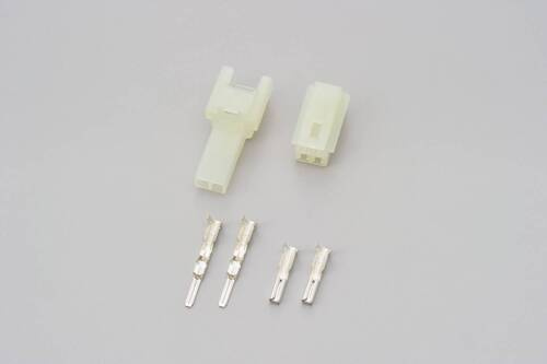 connector set, 2P, HM, connector and terminal, male and female