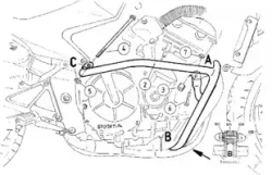 Honda CB 600 F Hornet (1998-2006)/S (1998-2002) engine guard