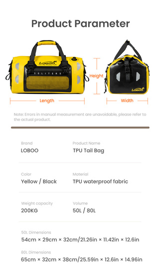 LOBOO TPU Torba żółta 50L (10.4.01010.001.61)