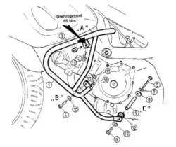 Suzuki SV 650/S (1999-2002) engine guard