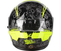 Kask Motocyklowy LAZER RAFALE SR $13 Original (kol. Czarny - Żółty Fluo) rozm. 2XL