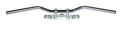 TRW LUCAS STEEL HANDLEBAR 22MM SUPERBIKE CHROME