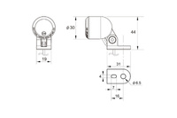 Daytona D-Tail Tylne Światło LED 80930