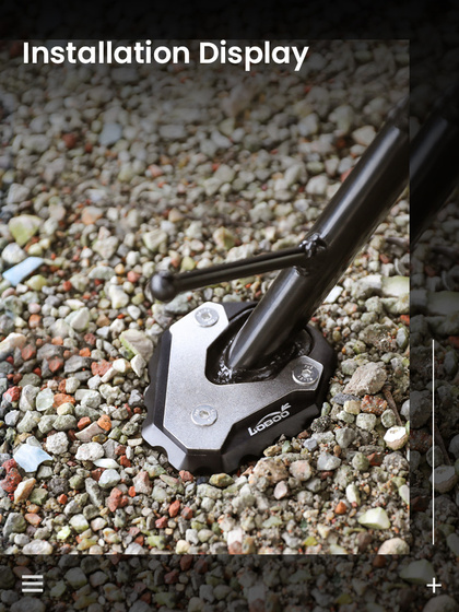 LOBOO Nakładka na stopkę boczną do HONDA CB500X (2019-), HONDA CB400X (2021-), HONDA NX400 (2024-), HONDA CB650R (10.3.03292.001