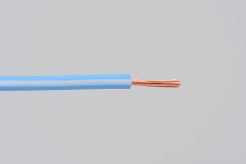 colored wire, AVS0.75, lightblue/white, 2m