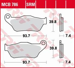 TRW LUCAS ZF KLOCKI HAMULCOWE KH430 ORGANIC YAMAHA YP 125 X-MAX '06-'09, XP 250 X-MAX '05-'09 PRZÓD