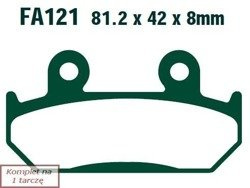 Brake pads EBC FA121HH wzmacniane (set on 1 disk)