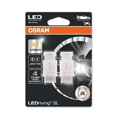 Żarówka LED P27/7W Ledriving Standard (blister, 2 szt., 12V, amber, 1,30/0,80W, rodzaj gniazda: W2.5x16q brak homologacji - nie nadaje się do użytku na drogach publicznych)