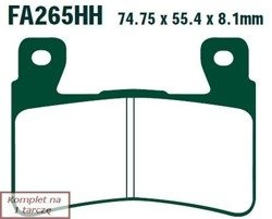 Brake pads EBC FA265HH wzmacniane (set on 1 disk)