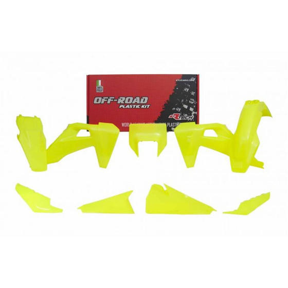 RTECH KOMPLET OWIEWEK HUSQVARNA TE-FE NEON YELLOW R-KITHSQ-GF0-520