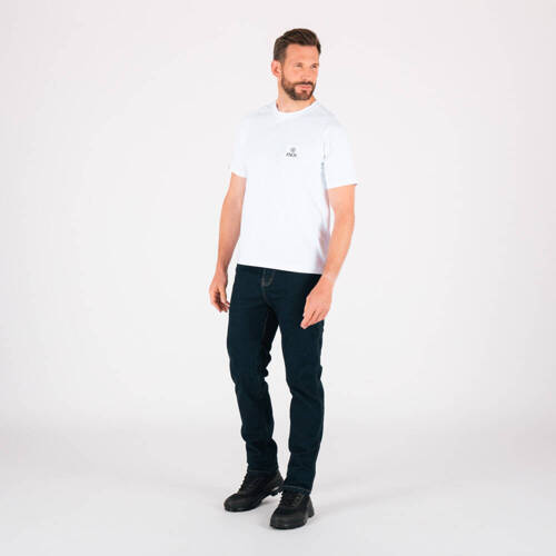 White Woven Patch Tee