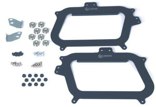 ZESTAW ADAPTERÓW ZE STELAŻY GIVI NA KUFRY TRAX EVO I ADV, SW-MOTECH BLACK