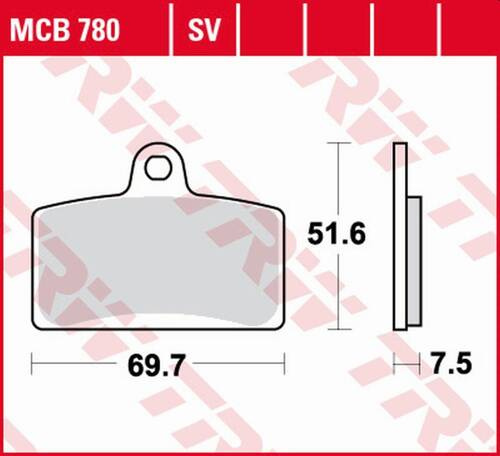 TRW LUCAS ZF KLOCKI HAMULCOWE KH399 SINTER STREET APRILIA RS4 50/125 '11-, DERBI GPR 50 2T '09-'16, GPR 125 2T/4T '04-'16, PEUGEOT XR-7 50 '08-'11, RIEJU RS-3 50 '11-, PRZÓD