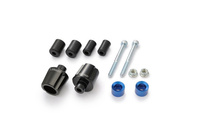 HANDLEBAR END "COMPASS" BLUE / 2PCS