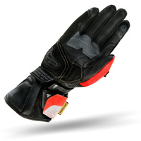 Motorcycle sport gloves SHIMA STR-2 white/black/red