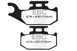 Brake pads EBC SXR317HH Side By Side Race Formula (set on 1 disk)