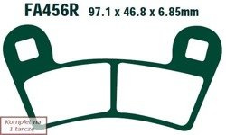 Brake pads EBC FA456R (set on 1 disk) (odpowiednik PROX 37.167102)