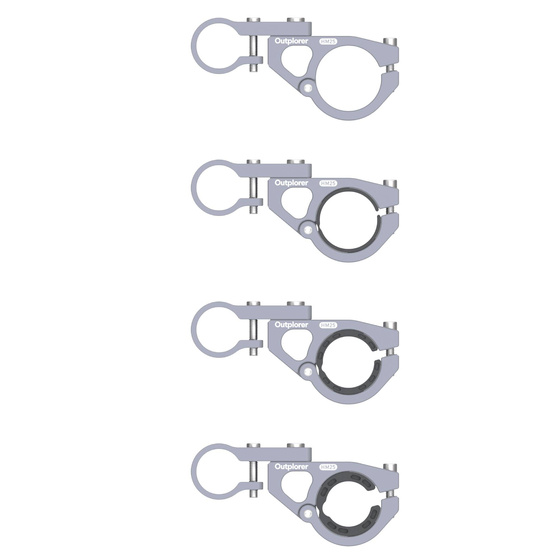 Zestaw wielofunkcyjny - uchwyt na kamerę/telefon/GoPro/licznik/lampkę montowany na kierownicę Outplorer H1000