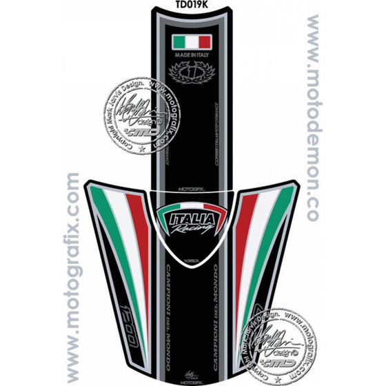 MOTOGRAFIX TANKPAD DUCATI DIAVEL 1200 2011-2015 TD019K