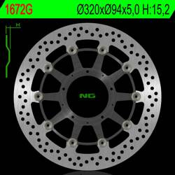 NG TARCZA HAMULCOWA PRZÓD HONDA CBR 1000RR 17-18 (320X94) (ŚRODEK ALUMINIOWY) PŁYWAJĄCA (ŚRODEK ALUMINIOWY)