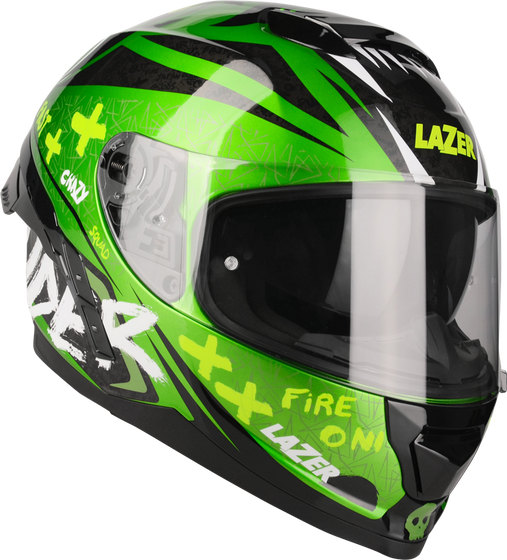 Kask Motocyklowy LAZER RAFALE SR Oni Zielony (kol. Czarny - Zielony) rozm. S